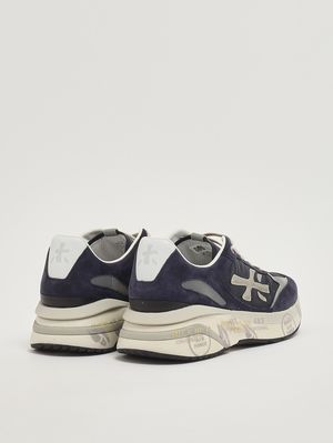 3. Sneakers uomo Moerun 7306 in suede e nylon Blu