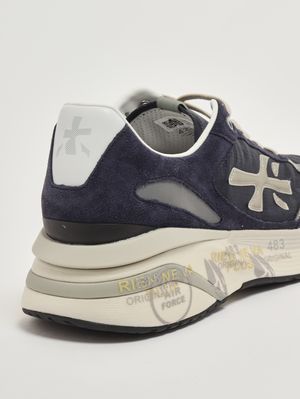 5. Sneakers uomo Moerun 7306 in suede e nylon Blu
