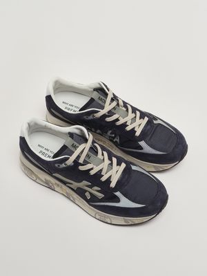 2. Sneakers uomo Moerun 7306 in suede e nylon Blu