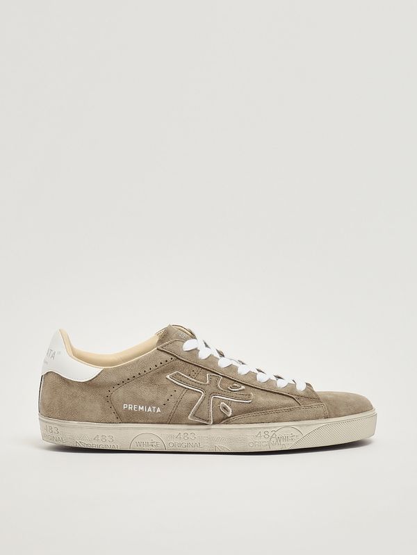 1. Herren-Sneaker Steven 6221 aus Veloursleder Turteltaube Premiata ste06221
