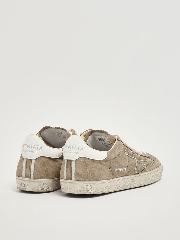 3. Herren-Sneaker Steven 6221 aus Veloursleder Turteltaube Premiata ste06221