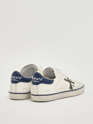 3. Herren-Sneaker Steven 7503 aus Leder Weiß-Blau