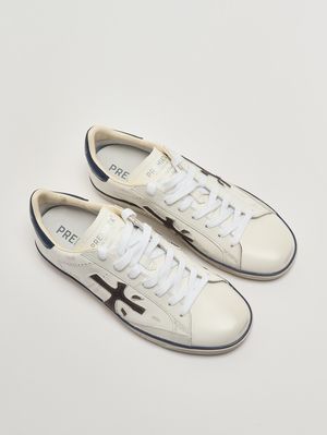 2. Herren-Sneaker Steven 7503 aus Leder Weiß-Blau