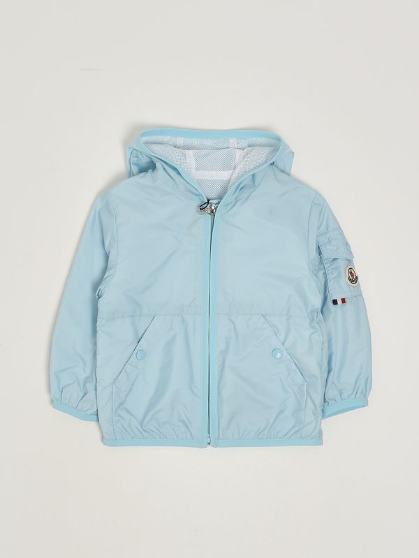 Giacca neonato Songu in nylon Celeste Moncler