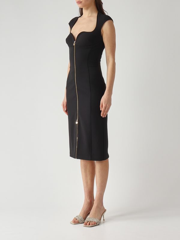 Elisabetta Franchi Women's crepe dress - Black | Caposerio.com