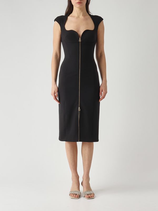 1. Vestido de mujer de crepé Negro Elisabetta Franchi ab90061e2