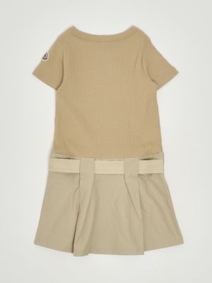 2. Girls' cotton dress Beige