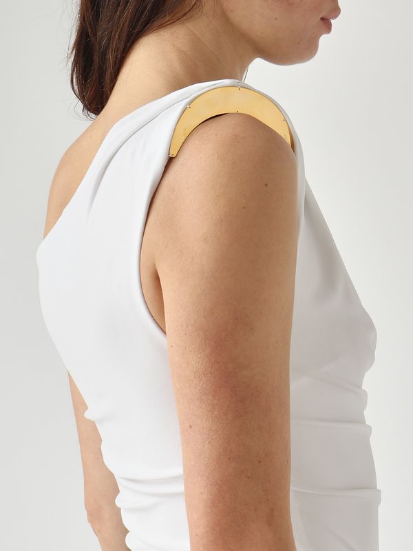 5. Damen-Body aus Stretch-Jersey Elfenbein Elisabetta Franchi bo01361e2