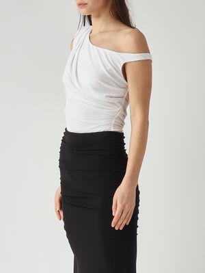 3. Damen-Body aus Stretch-Jersey Elfenbein