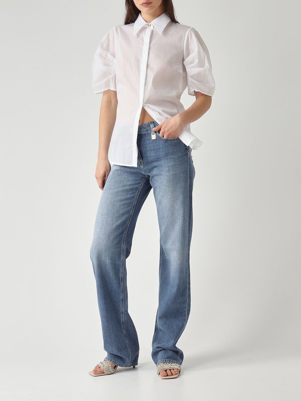 2. Chemise femme en coton Blanc Elisabetta Franchi ca11961e2
