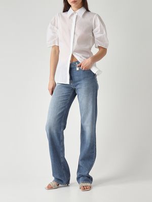 2. Chemise femme en coton Blanc