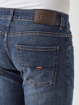 5. Jeans uomo in cotone stretch Denim Scuro