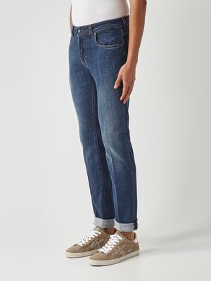 3. Jeans uomo in cotone stretch Denim Scuro