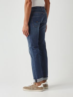 4. Jeans uomo in cotone stretch Denim Scuro