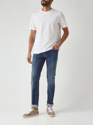 2. Jeans uomo in cotone stretch Denim Scuro
