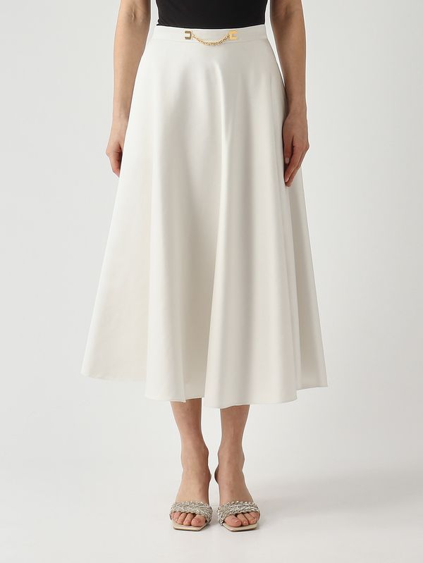 Damenrock aus Duchesse Elfenbein Elisabetta Franchi