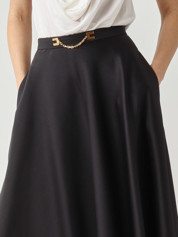 5. Damenrock aus Duchesse Schwarz Elisabetta Franchi go15661e2