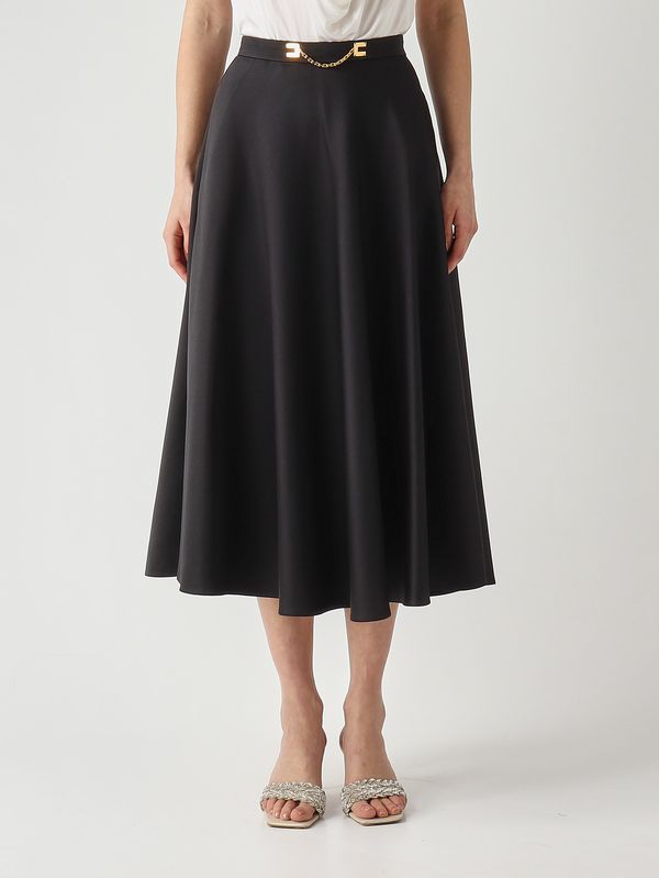 1. Damenrock aus Duchesse Schwarz Elisabetta Franchi go15661e2
