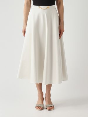 1. Damenrock aus Duchesse Elfenbein