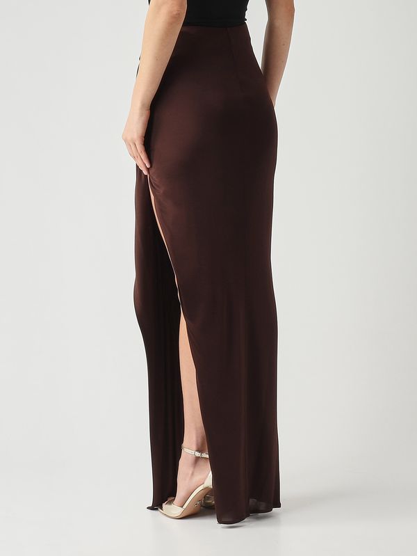 4. Gonna donna in jersey di viscosa Cacao Elisabetta Franchi go16661e2