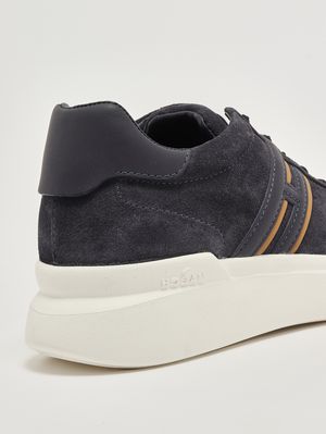 5. Zapatillas para hombre H580 de ante Azul