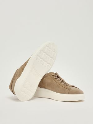 4. Men's H580 suede leather sneakers Sand