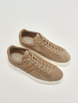 2. Men's H580 suede leather sneakers Sand