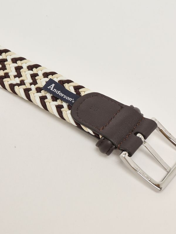 3. Men's woven fabric belt Bianco-Moro 1+ in the family b0667ne41