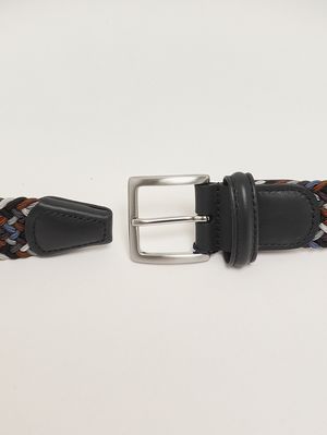 2. Men's woven fabric belt Multicolor