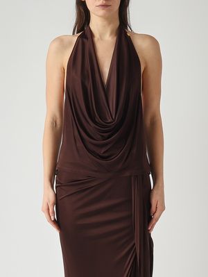 1. Top de satén para mujer Cacao