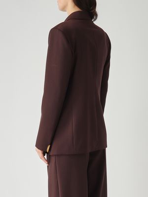 4. Women's blazer in virgin wool blend Cocoa