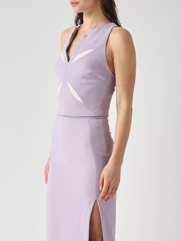 3. Women's crepe top Lilac-Butter Elisabetta Franchi to04761e2