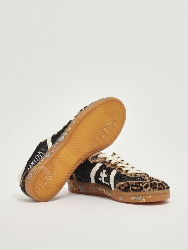 4. Damen-Sneaker Bonnied 8200 aus Leder Schwarz-Animalprint Premiata bonnied8200