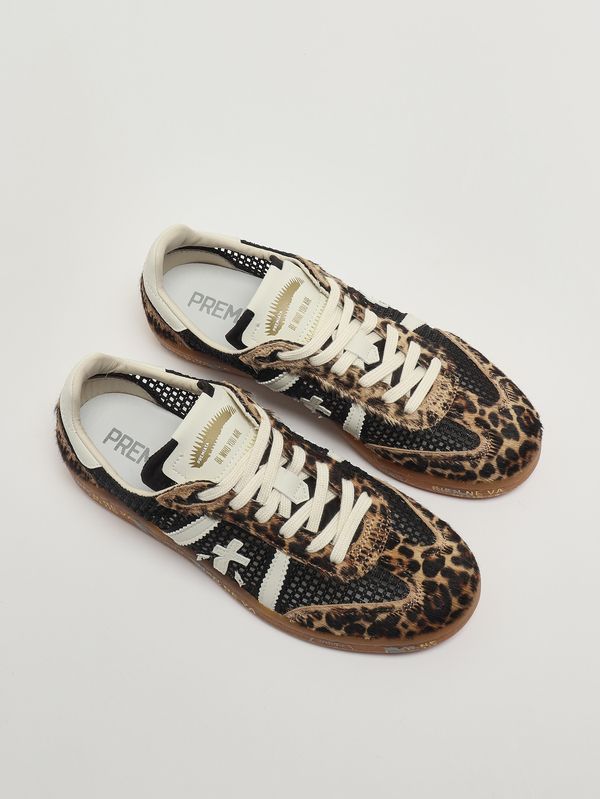 2. Damen-Sneaker Bonnied 8200 aus Leder Schwarz-Animalprint Premiata bonnied8200