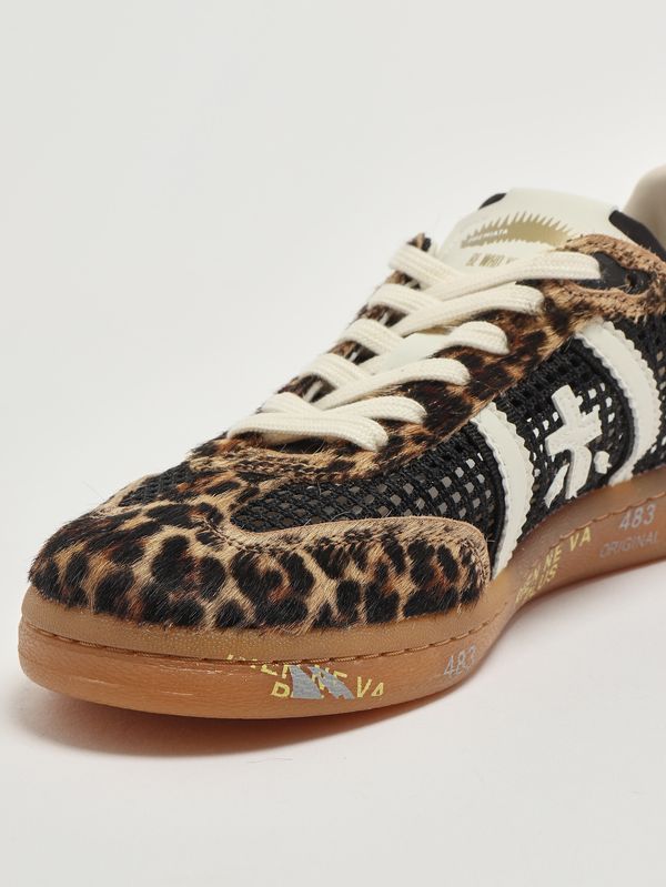 5. Damen-Sneaker Bonnied 8200 aus Leder Schwarz-Animalprint Premiata bonnied8200