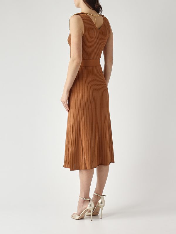 4. Robe femme en maille Marron Elisabetta Franchi am18s61e2