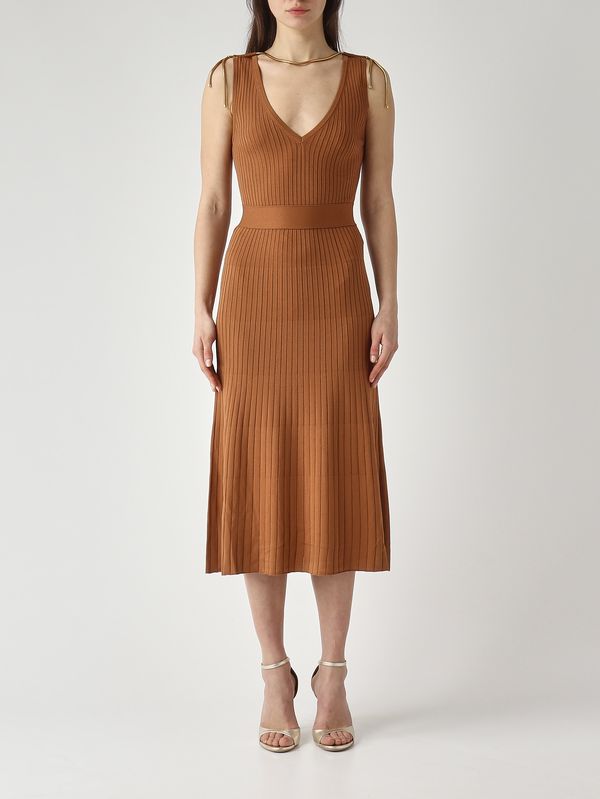 Robe femme en maille Marron Elisabetta Franchi