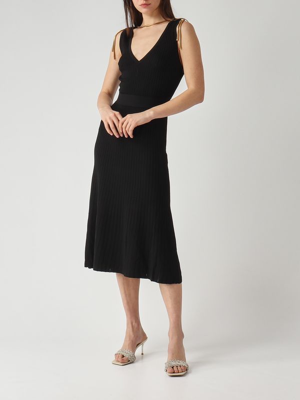 2. Robe femme en maille Noir Elisabetta Franchi am18s61e2
