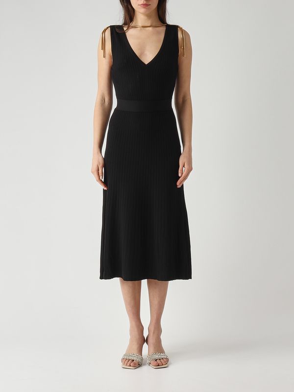 1. Robe femme en maille Noir Elisabetta Franchi am18s61e2