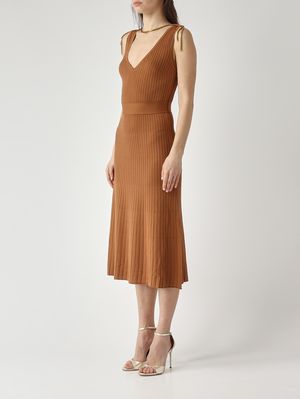 3. Vestido de punto para mujer Marrón