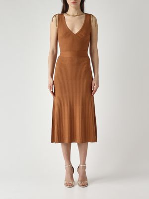 1. Vestido de punto para mujer Marrón