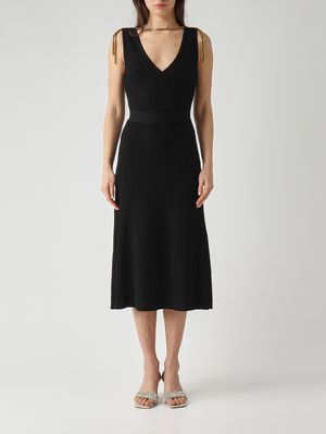 1. Robe femme en maille Noir