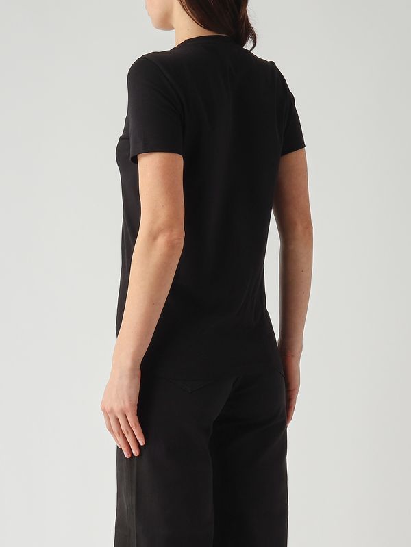 4. Damen-T-Shirt aus Baumwolle Schwarz Elisabetta Franchi ma71g61e2