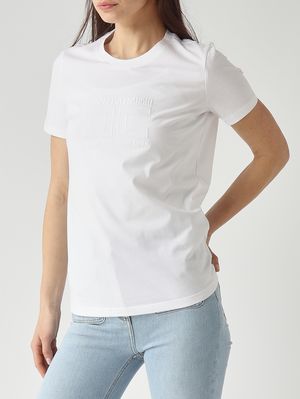 5. Damen-T-Shirt aus Baumwolle Kreide