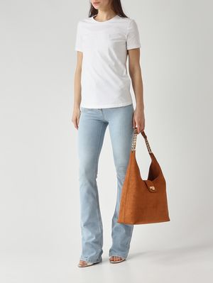 2. Damen-T-Shirt aus Baumwolle Kreide
