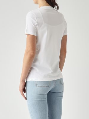 4. Damen-T-Shirt aus Baumwolle Kreide