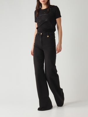 2. Damen-T-Shirt aus Baumwolle Schwarz