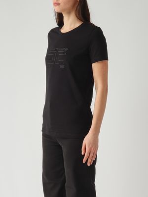 3. Damen-T-Shirt aus Baumwolle Schwarz
