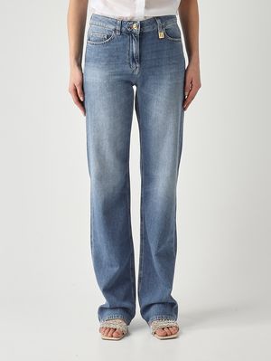 1. Women's cotton denim jeans Light Denim