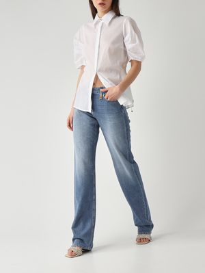2. Women's cotton denim jeans Light Denim